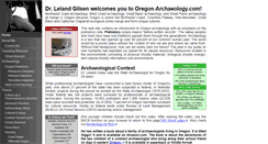 Desktop Screenshot of oregon-archaeology.com